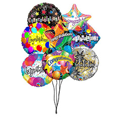 5 x Congratulations Balloon Bouquet