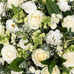 White Florist Choice hand tied bouquet 