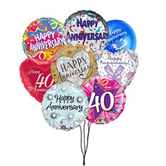 5 x Anniversary Balloon Bouquet