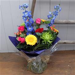 Delightful Delphinium Handtied Bouquet