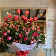 My World begins and ends with you bouquet