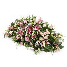 Pink scented Casket Spray