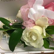 Pink wrist Corsage 01 on Bracelet