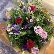The country garden hand tied bouquet 