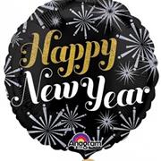 New year foil helium balloon 