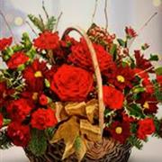 Christmas Basket Arrangement 
