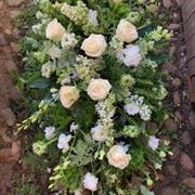 Country classic casket spray 