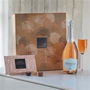 Sparkling Rose Prosecco and chocolates gift set